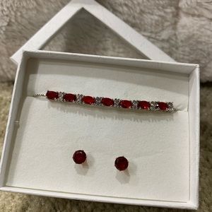 July Gemstone bracelet and earring set